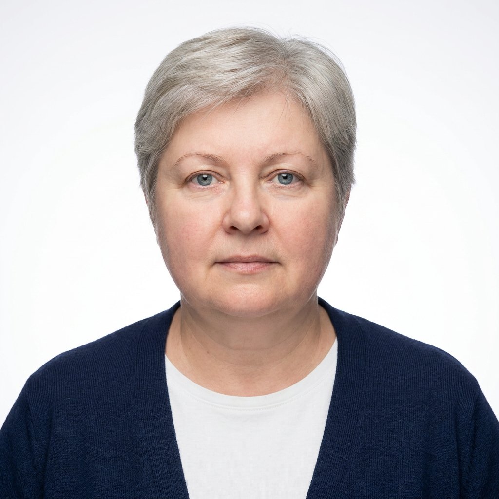 Wygenerowane zdjęcie aktorskie — Kardigan · Czysta biel, przykład 20