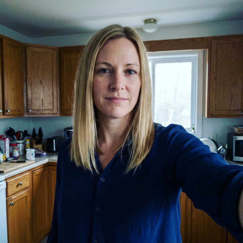 Casual selfie before AI aviation headshot generation (example 3)