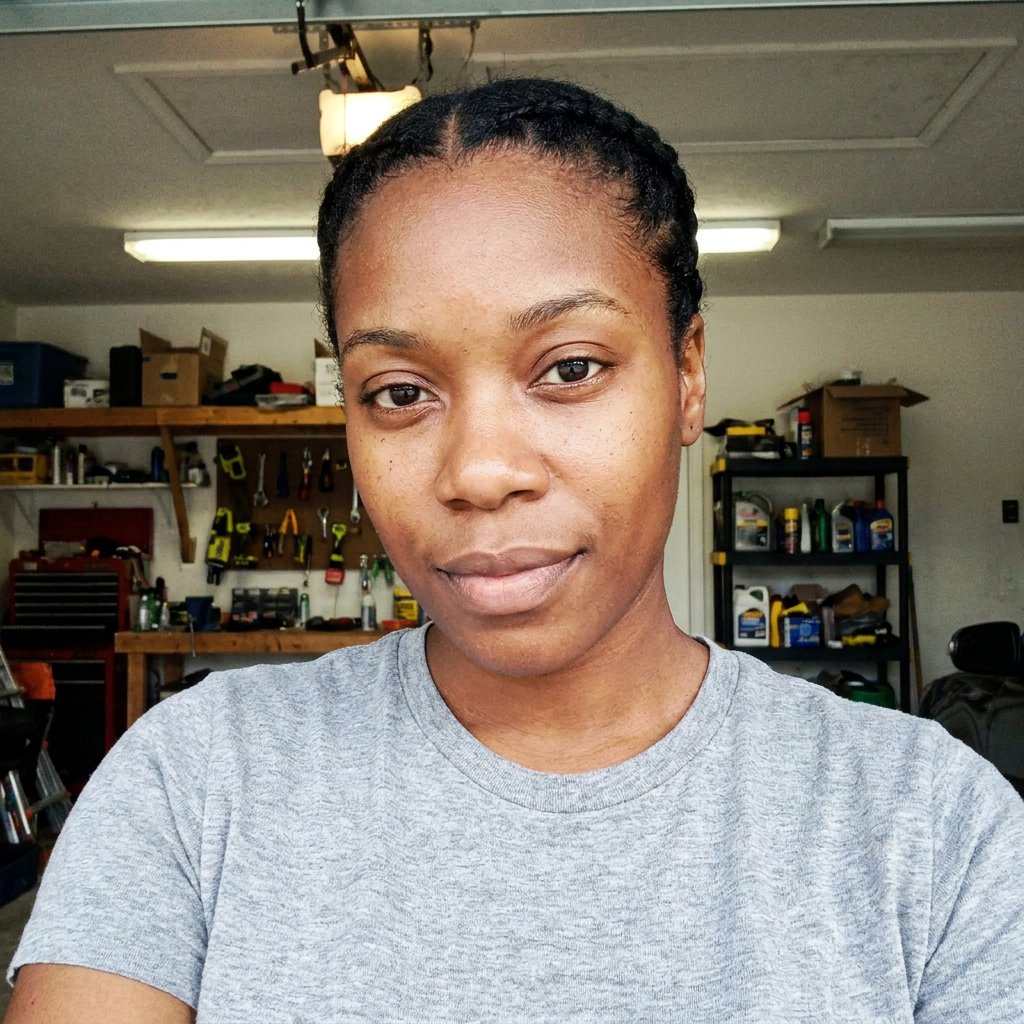 Casual selfie before AI aviation headshot generation (example 13)