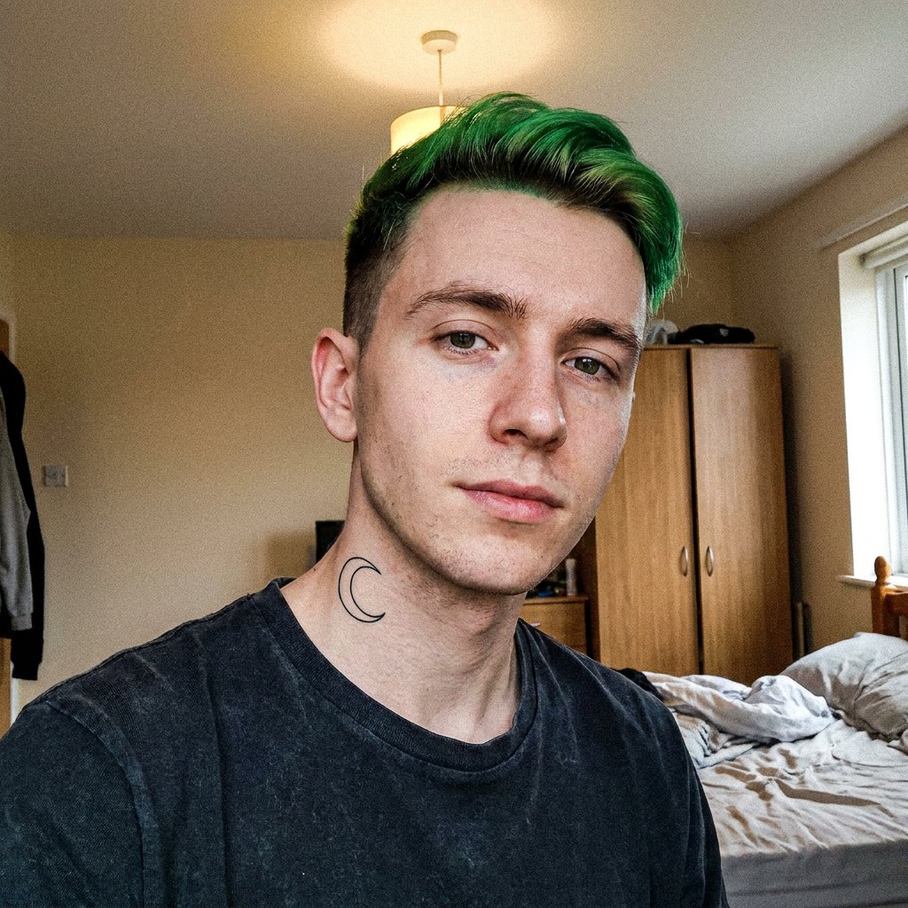 Selfie przed generowaniem — przykład 1