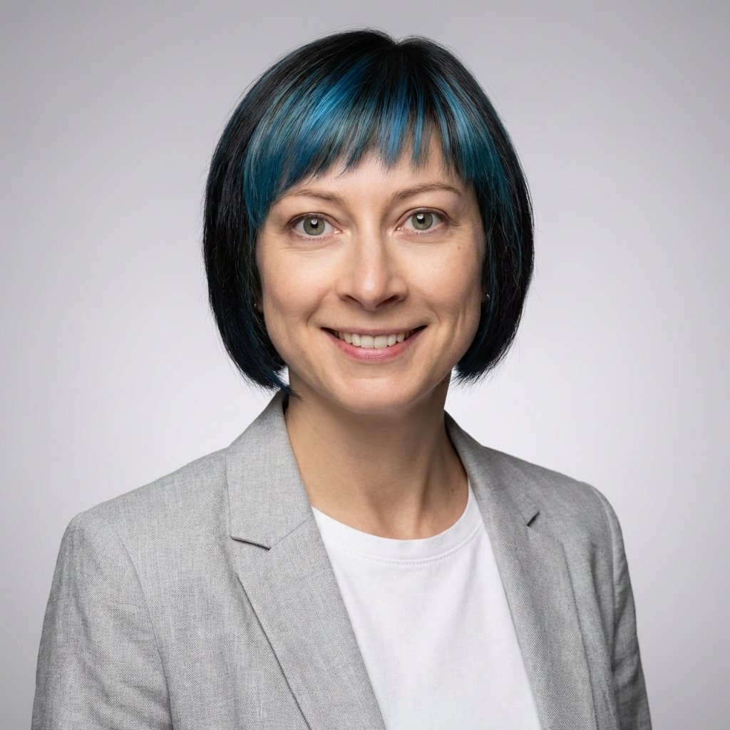 AI-genereret professionelt portræt af Iryna