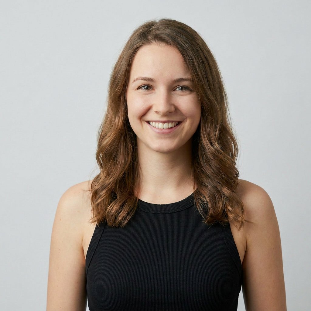 Canotta nera – opzione di look per i ritratti da portfolio con l’IA