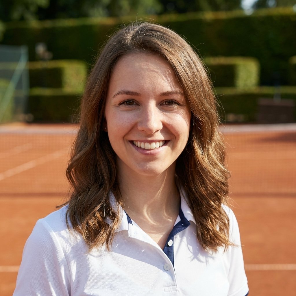 Circolo del tennis – opzione di sfondo per i ritratti da portfolio con l’IA