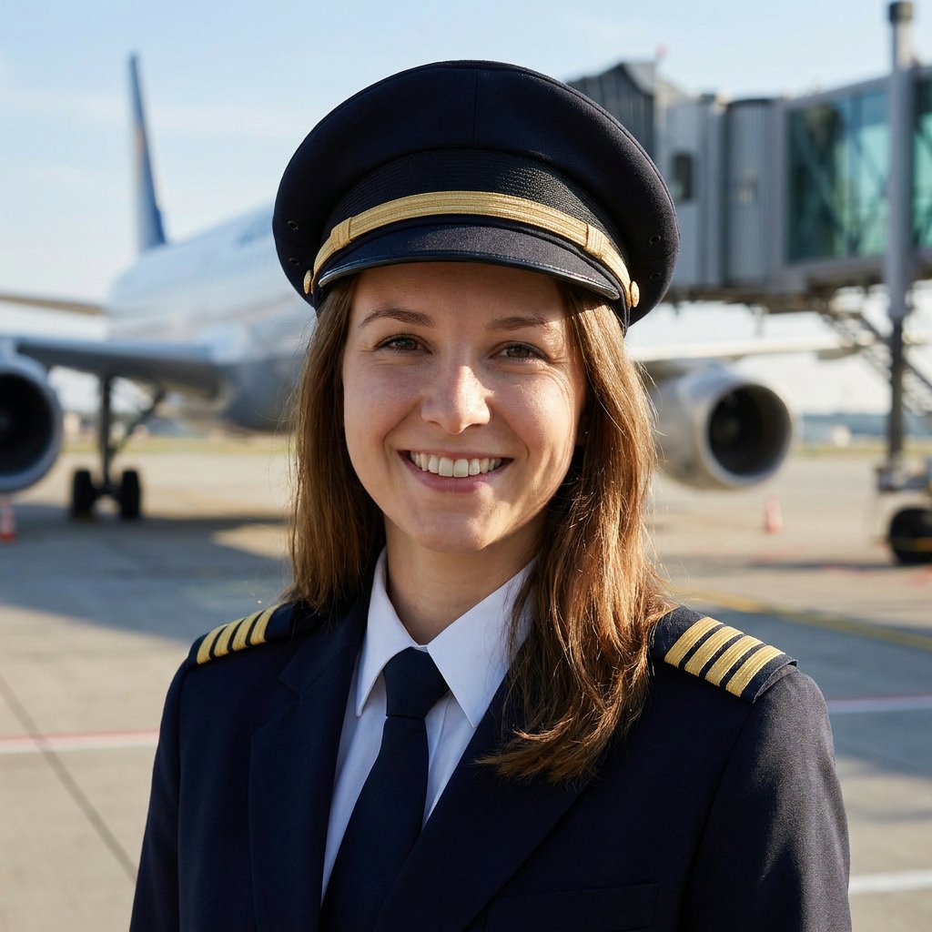 Airport Apron – background option for AI aviation headshots
