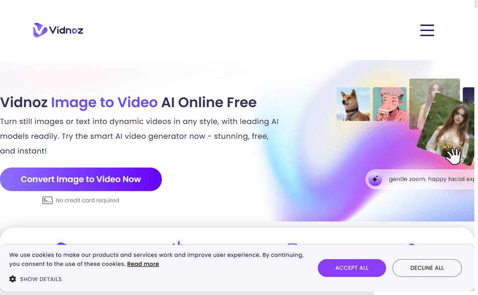 Vidnoz, écran 1 du parcours gratuit